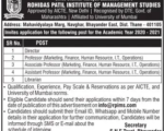 Rohidas Patel MBA College Jobs