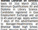 Bhatlkar School Librarian