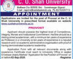 CU Shah University PROVOST