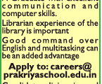 Prakriya Scool Librarian
