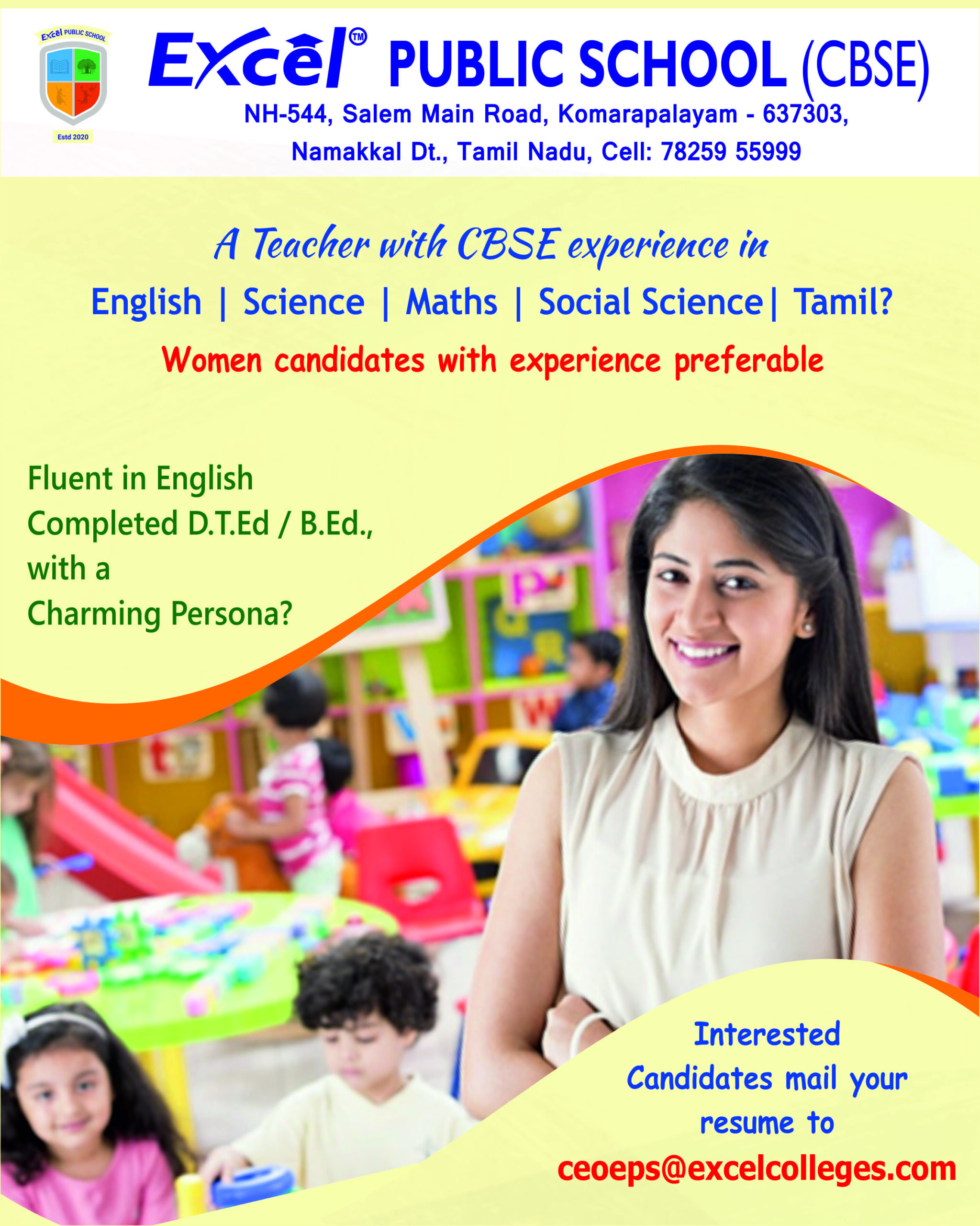 Wanted KG Teachers – 29.06 | FacultyPlus