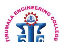 Faculty Recruitment 2023 Jobs vacancy notification announced by Tirumala Engineering College, Andhra Pradesh for 2023 academic year