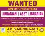 faculty plus Librarian wanted