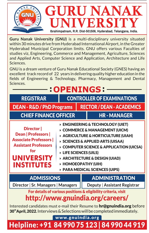 Guru Nanak University | FacultyPlus