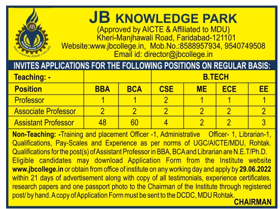 JB Knowledge Park | FacultyPlus