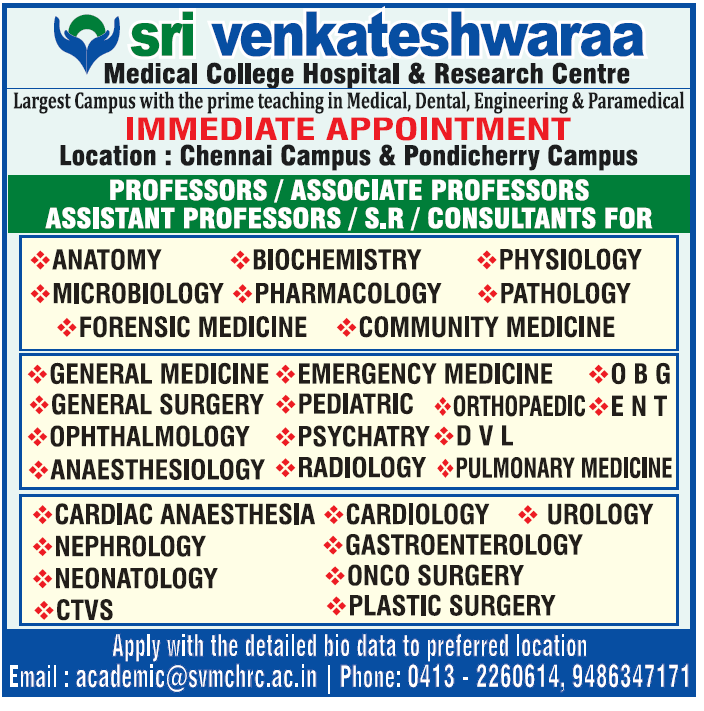 clinical research job vacancy in chennai