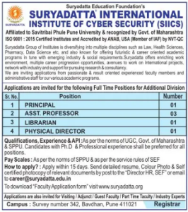Suryadatta International Institute of Cyber Security (SIICS), Pune ...