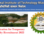Faculty Recruitment 2023 NIT Mizoram- faculty Plus
