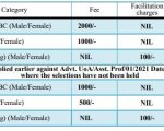 application fee- ass