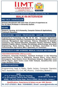 IIMT University Meerut, Meerut Wanted Teaching and Non-Teaching Faculty ...