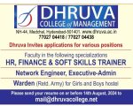 dHRUVA cOLLEGE OF mANAGEMENT