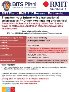 Ph.D in BITS Pilani with Stipend | FacultyPlus