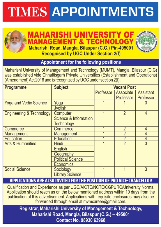 Maharishi University FacultyPlus