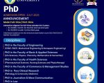 PhD Admission Announcement
