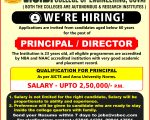 Principal Advertisement