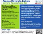 Adamas University, Kolkata Wanted Professor/Associate Professor/ Assistant Professor