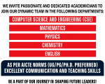 Faculty Recruitment 2025 at Sree Sakthi Engineering College, Karamadai, Coimbatore