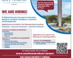 Shiv Nadar University Chennai wanted Professor/ Associate Professor/ Assistant Professor