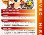 SRM Valliammai Engineering College, Chengalpattu Wanted Student Counsellor