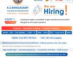 Faculty Recruitment at K.S. Rangasamy College of Technology, Tiruchengode