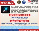 Guru Nanak Institutions, Hyderabad Wanted Director/Principal/Dean/Faculty