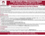Indian Institute of Management Raipur, Raipur Wanted Director