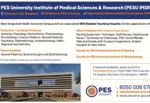 PES University, Bengaluru Wanted Faculty Positions