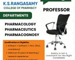 K.S. Rangasamy College of Pharmacy, Tiruchengode | Faculty Openings