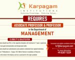 Karpagam Academy of Higher Education, Coimbatore Wanted Teaching Faculty
