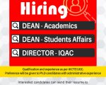 Dean and Director Recruitment | Sree Sakthi Engineering College, Karamadai