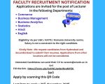 St. Mary’s Centenary Degree College, Secunderabad Wanted Lecturer