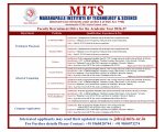 Madanapalle Institute of Technology & Science (MITS) Deemed to be University, Madanapalle | Faculty Openings 2025