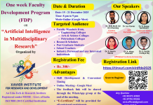 Online Faculty Development Program (FDP) | Xavier Institute for Research and Development, Tirunelveli