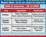 Teaching Jobs at The Kavery Pharmacy College, Salem