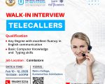 Telecallers – walk -in Adv