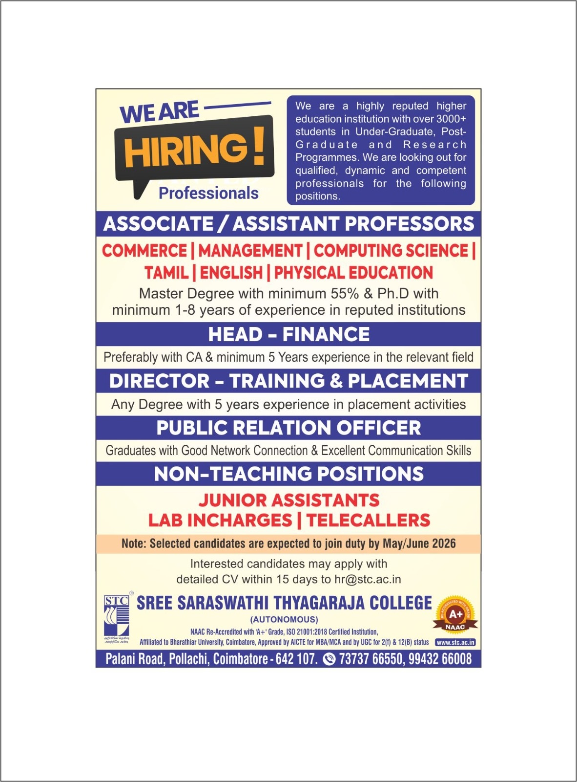 job posting | FacultyPlus