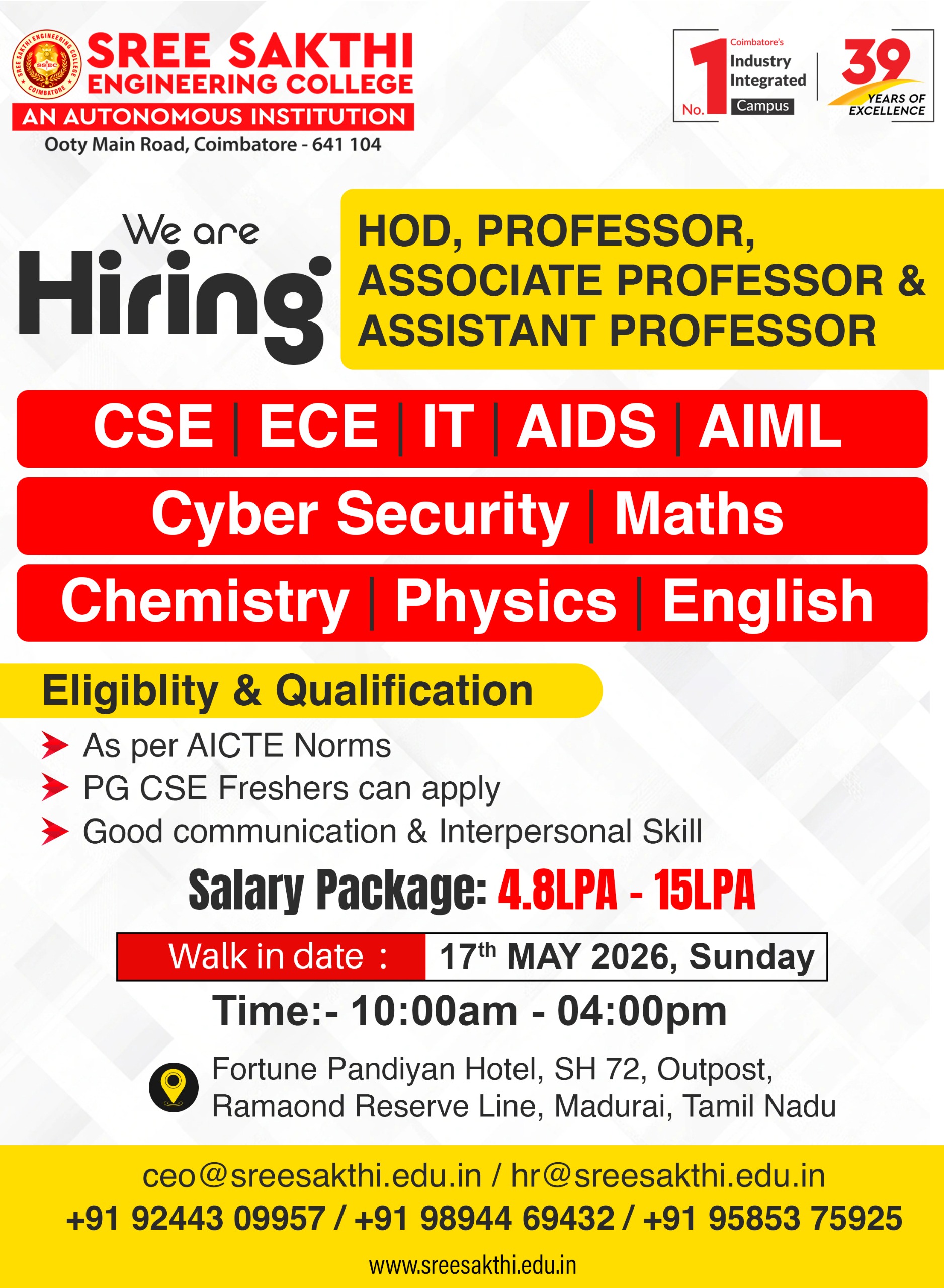 Metropolitan Ssec SSEC 3 | FacultyPlus