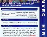 SRM VEC ADVT Teaching April 2026