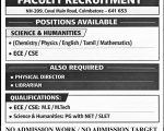 Faculty Positions at Sasurie Academy of Engineering, Coimbatore