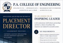 Placement Director Jobs at P.A. College of Engineering, Mangaluru
