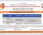 Faculty Recruitment at BGS College of Engineering & Technology, Bengaluru