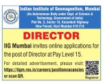 Director Recruitment 2026 – Indian Institute of Geomagnetism, Navi Mumbai