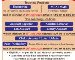 Faculty, Non-Teaching Staff & Peon Recruitment at K C College of Engineering, Thane