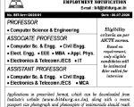 Bhilai Institute of Technology, Durg Faculty Recruitment 2026 – Professor, Associate Professor and Assistant Professor Vacancy
