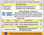 Faculty Recruitment at Sheila Raheja Institute of Hotel Management, Mumbai