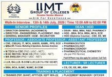 IIMT Group of Colleges Faculty Recruitment 2026, Greater Noida