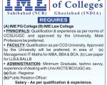 IME Group of Colleges Recruitment 2026 – Faculty Recruitment, Ghaziabad IME Group of Colleges Recruitment 2026 – Faculty Recruitment, Ghaziabad