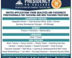 Presidency PU College Recruitment 2026 – Teaching Jobs, Bengaluru Presidency PU College Recruitment 2026 – Teaching Jobs, Bengaluru