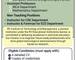 RVITM Bengaluru Faculty Recruitment 2026 – Teaching & Non-Teaching Vacancies
