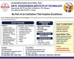 Faculty Recruitment at Sir M. Visvesvaraya Institute of Technology, Bengaluru